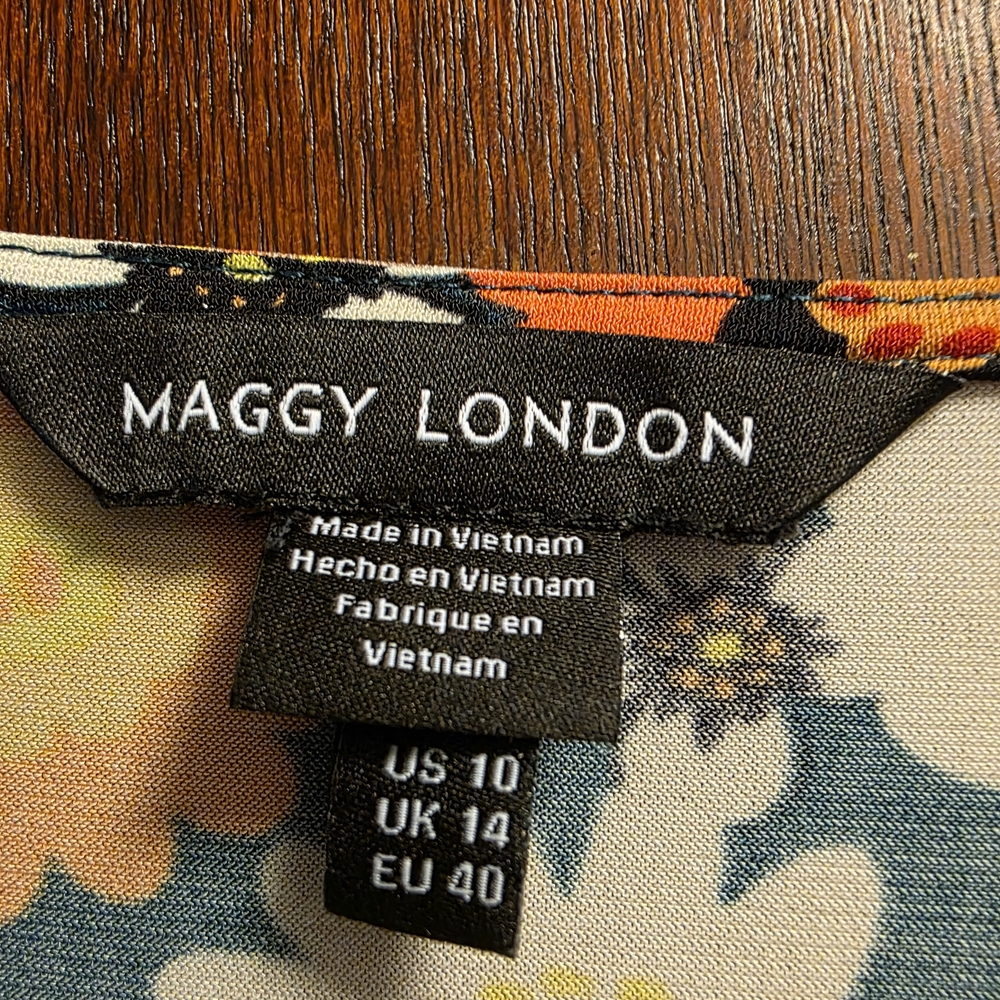 Maggy London Multicolor Floral Dress - Picture 2 of 2